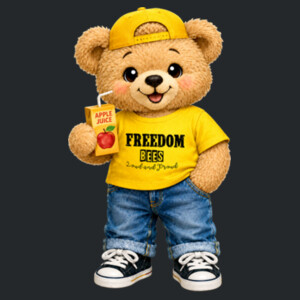Freedom Bear 05A-606 - Youth Heavy Cotton 100% Cotton T Shirt Design