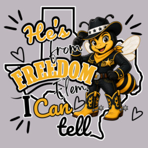 He's from Freedom, I Can Tell 06A-607 - Youth Cooling Performance Short Sleeve Tee Design