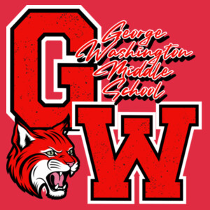 George Washington Middle School 07A-100 - Youth Heavy Cotton 100% Cotton T Shirt Design