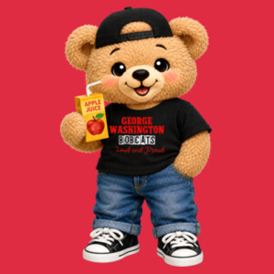 George Washington Bobcats – Loud and Proud Bear 07A-107 - Youth Heavy Cotton 100% Cotton T Shirt Design
