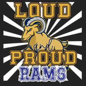 Loud and Proud Rams 07A-202 - Youth Cooling Performance Short Sleeve Tee Design