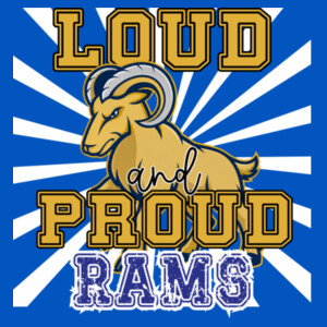 Loud and Proud Rams 07A-202 - Adult Cooling Performance Long Sleeve Tee Design