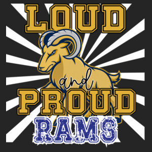 Loud and Proud Rams 07A-202 - Adult Cooling Performance Short Sleeve Tee Design