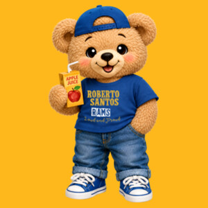 Roberto Santos Rams – Loud and Proud Bear 07A-206 - Adult Softstyle ® T Shirt Design