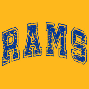 Rams 07A-208 - Youth Heavy Cotton 100% Cotton T Shirt Design