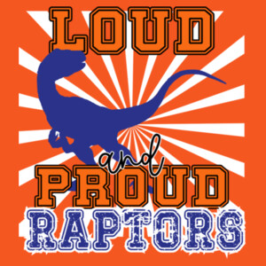 Loud and Proud Raptors 05D-005 - Youth Heavy Cotton 100% Cotton T Shirt Design