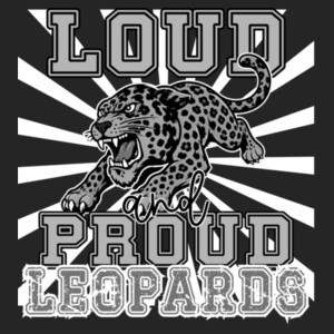 Loud and Proud Leopards 07A-310 - Youth Cooling Performance Short Sleeve Tee Design