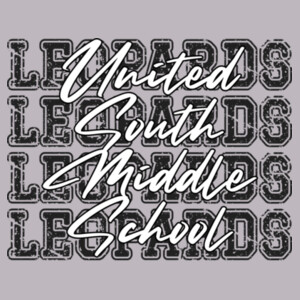 United South Middle School Leopards 4X 07A-312 - Adult Cooling Performance Short Sleeve Tee Design