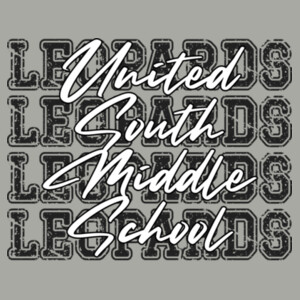 United South Middle School Leopards 4X 07A-312 - Heavy Blend Crewneck Sweatshirt Design
