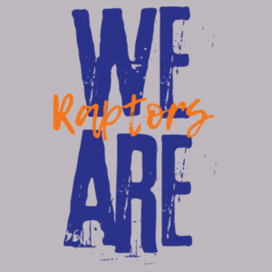 We Are Raptors Blue 05D-009 - Adult Cooling Performance Long Sleeve Tee Design