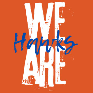 We are hawks blue 06A-509 - Adult Cooling Performance Long Sleeve Tee Design