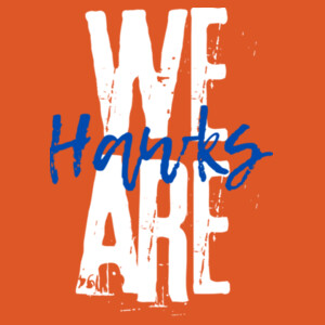 We are hawks blue 06A-509 - Adult Cooling Performance Short Sleeve Tee Design