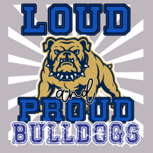 Loud and Proud Bulldogs 06A-008 - Adult Cooling Performance Short Sleeve Tee Design