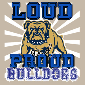 Loud and Proud Bulldogs 06A-008 - Heavy Blend Crewneck Sweatshirt Design