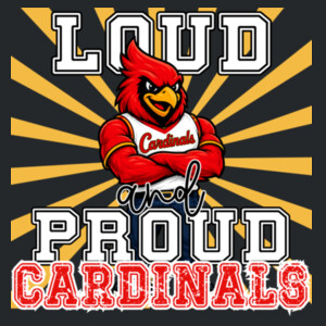 Loud and Proud Cardinals 05A-703 - Youth Heavy Cotton 100% Cotton T Shirt Design