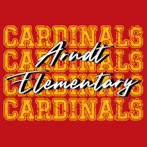 Arndt Elementary Cardinals 4X 05A-705 - Adult Cooling Performance Long Sleeve Tee Design