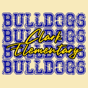 Clark Elementary Bulldogs 05B-003 - Adult Cooling Performance Short Sleeve Tee Design