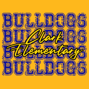 Clark Elementary Bulldogs 05B-003 - Youth Heavy Cotton 100% Cotton T Shirt Design