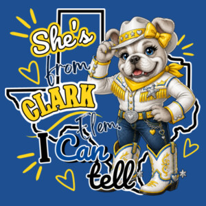 She's From Clark Elementary I Can Tell 05B-000 - Youth Heavy Cotton 100% Cotton T Shirt Design