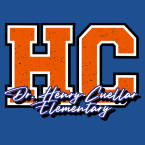 Dr. Henry Cuellar Elementary (Orange) 05B-103 - Heavy Blend Crewneck Sweatshirt Design