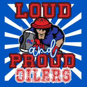 Loud and Proud Oilers – White Rays 07A-407 - Adult Cooling Performance Long Sleeve Tee Design