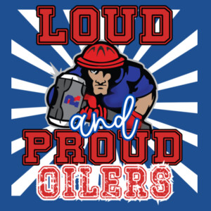 Loud and Proud Oilers – White Rays 07A-407 - Adult Softstyle ® T Shirt Design