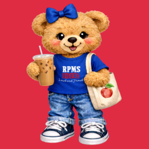 RPMS Oilers Plush Bear – Blue 07A-408 - Youth Heavy Cotton 100% Cotton T Shirt Design