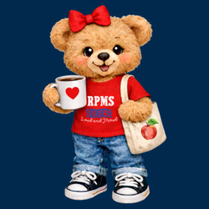 RPMS Oilers Plush Bear – Red 07A-409 - Adult Cooling Performance Short Sleeve Tee Design