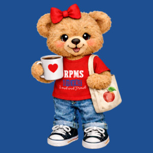 RPMS Oilers Plush Bear – Red 07A-409 - Youth Heavy Cotton 100% Cotton T Shirt Design
