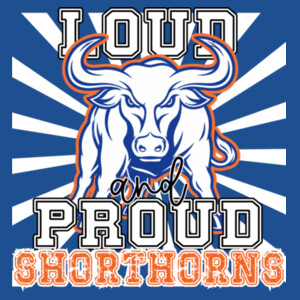 Loud and Proud Shorthorns 07A-306 - Adult Softstyle ® T Shirt Design