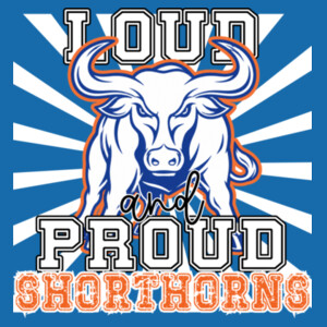 Loud and Proud Shorthorns 07A-306 - Heavy Blend Crewneck Sweatshirt Design