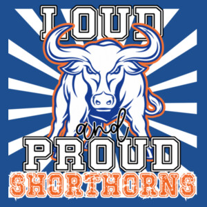 Loud and Proud Shorthorns 07A-306 - Youth Heavy Cotton 100% Cotton T Shirt Design