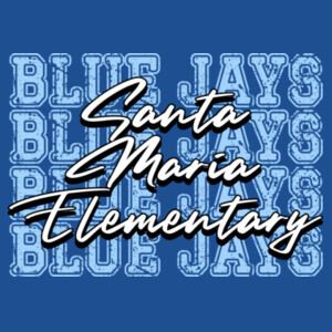 Santa Maria Elementary – Repeating Blue Jays 03-707 - Adult Softstyle ® T Shirt Design