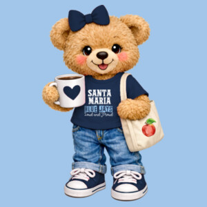 Santa Maria Bear 03-710 - Heavy Blend Crewneck Sweatshirt Design