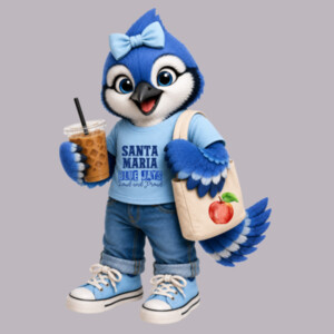 Blue Jay Mascot 03-711 - Adult Cooling Performance Long Sleeve Tee Design