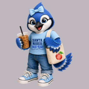 Blue Jay Mascot 03-711 - Adult Cooling Performance Short Sleeve Tee Design