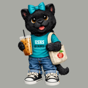 USHS Panthers Plush Black Panther 06A-100 - Adult Softstyle ® T Shirt Design
