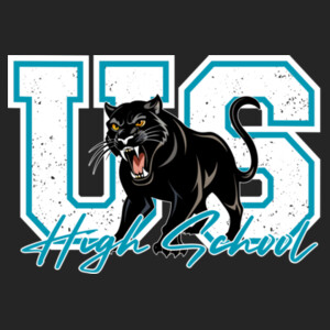 US High School Panther Mascot 06A-103 - Youth Cooling Performance Short Sleeve Tee Design