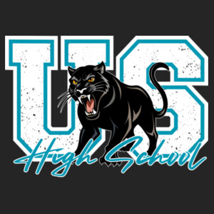US High School Panther Mascot 06A-103 - Adult Cooling Performance Long Sleeve Tee Design