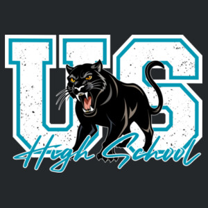 US High School Panther Mascot 06A-103 - Adult Softstyle ® T Shirt Design