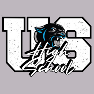 United South High School Mascot Design 06A-108 - Adult Cooling Performance Short Sleeve Tee Design