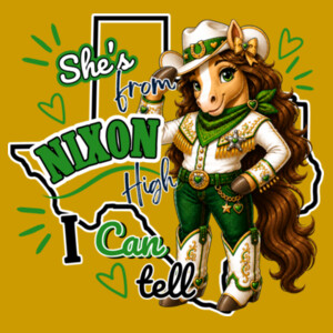She's From Nixon High, I Can Tell 04-600 - Adult Cooling Performance Short Sleeve Tee Design