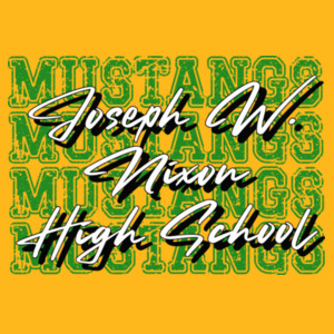 Joseph W. Nixon High School Mustangs 04-606 - Adult Softstyle ® T Shirt Design