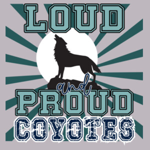 Loud and Proud Coyotes 07A-702 - Adult Cooling Performance Long Sleeve Tee Design