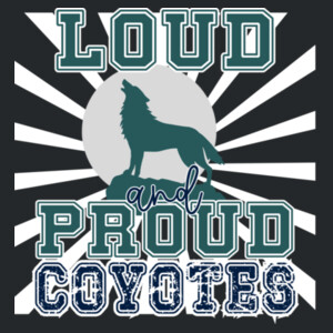 Loud and Proud Coyotes 07A-704 - Adult Softstyle ® T Shirt Design