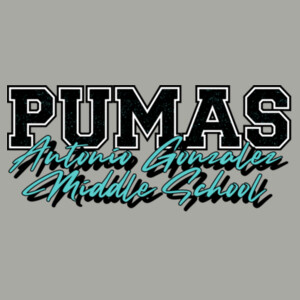 PUMAS – Antonio Gonzalez Middle School 04-901 - Heavy Blend Crewneck Sweatshirt Design