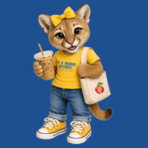 Cougar Mascot 02-406 - Heavy Blend Crewneck Sweatshirt Design