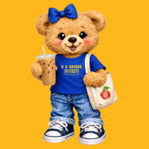 Bear D.D. Hachar 02-407 - Youth Heavy Cotton 100% Cotton T Shirt Design