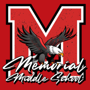 Memorial Middle School Eagle M Design - Adult Cooling Performance Long Sleeve Tee Design