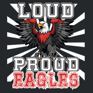 Loud and Proud Eagles 04-302 - Heavy Blend Crewneck Sweatshirt Design